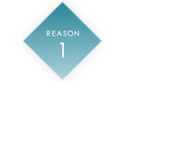 痛みと腫れの少ない独自の治療法を採用